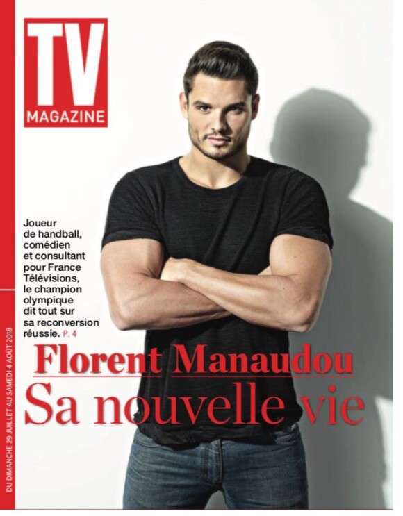 Florent Manaudou en couverture de TV Magazine (du 29 juillet au 4 août 2018)