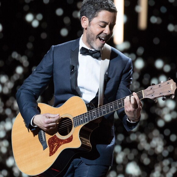 Manu Payet, maître de cérémonie - 43ème cérémonie des Cesar à la salle Pleyel à Paris, le 2 mars 2018. © Dominique Jacovides - Olivier Borde / Bestimage