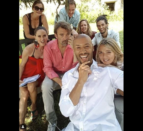 Xavier Delarue sur le tournage de "Les mystères de l'amour" - Instagam, 30 juin 2018