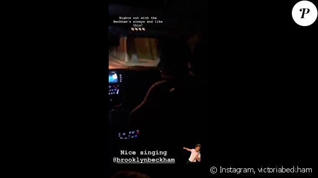 Retour en musique dans la voiture de la famille Beckham, ce 28 juillet 2018.
