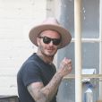 Exclusif - David Beckham et son fils Romeo dans les rues de Los Angeles Le 28 Juillet 2018