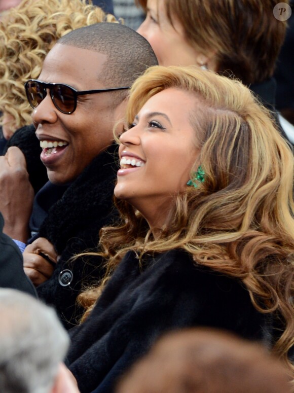 Beyoncé et Jay-Z lors de la cérémonie d'investiture de Barack Obama en 2013.