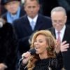 Beyoncé lors de la cérémonie d'investiture de Barack Obama en 2013.