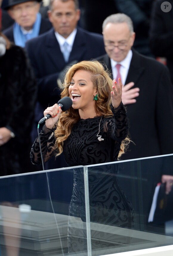 Beyoncé lors de la cérémonie d'investiture de Barack Obama en 2013.