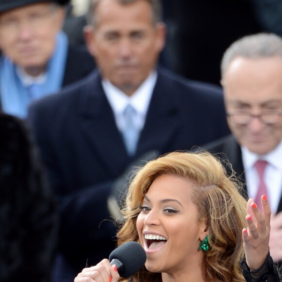 Beyoncé lors de la cérémonie d'investiture de Barack Obama en 2013.