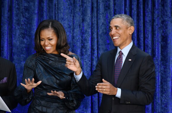 Michelle et Barack Obama à Washington, en février 2018.