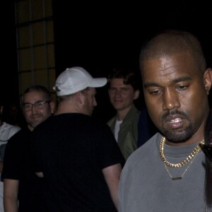 Kim Kardashian et son mari Kanye West assistent au vernissage de l'exposition du photographe Marcus Hyde. Los Angeles, le 28 juillet 2018.