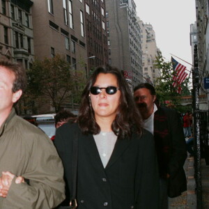 Robin Williams et Marsha Garces à New York en 1994.
