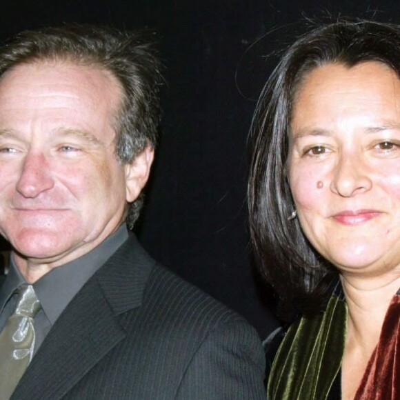 Robin Williams et sa femme Marsha Garces en 2002.