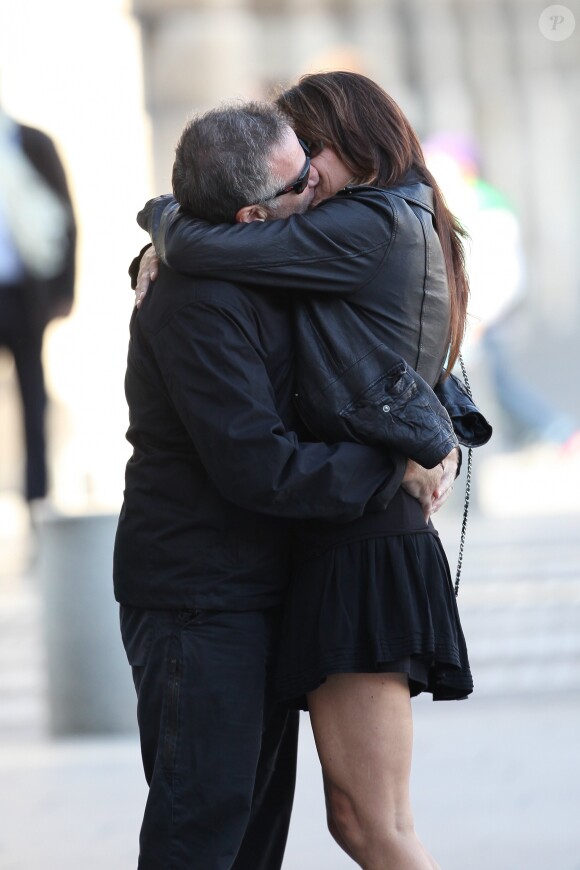 Robin Williams et sa troisième femme Susan Schneider à Paris, en 2011.