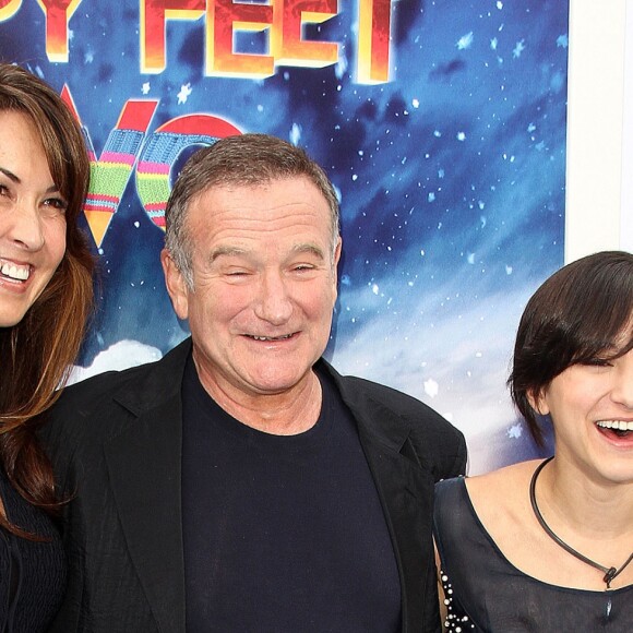 Robin Williams, Zelda Williams, Susan Schneider en 2011.