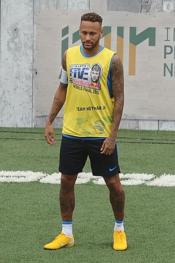 Neymar Jr participe à la finale de "Neymar Jr's Five Women's Final" à Sao Paulo au Brésil le 21 juillet 2018