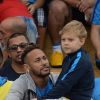 Neymar Jr et son fils Lucca da Silva - Neymar Jr participe à la finale de "Neymar Jr's Five Women's Final" à Sao Paulo au Brésil le 21 juillet 2018