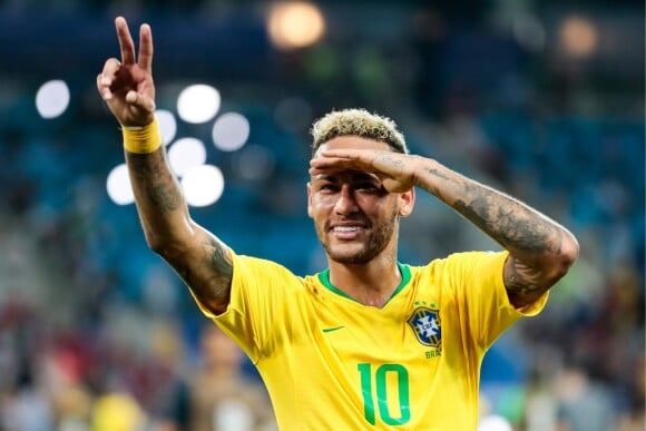 Neymar - Match de coupe du monde opposant le Brésil à la Serbie au stade Otkrytie à Moscou, Russie, le 27 juin 2018. Le brésil a gagné 2-0.