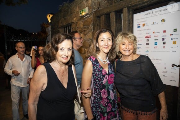 Exclusif - Ingrid Betancourt et sa mère Yolanda Pulecio, Danièle Thompson - Soirée d'ouverture du festival de Ramatuelle avec la représentation de la pièce Edmond le 1er aout 2018. © Cyril Bruneau/Bestimage