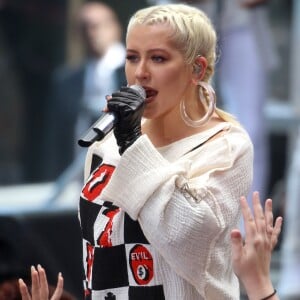 Christina Aguilera en concert à l'occasion du "Today Show" à New York le 15 juin 2018.