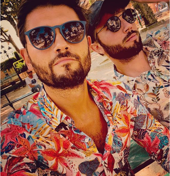 Christophe Beaugrand et son mari Ghislain se la coulent douce à Saint-Tropez - Instagram,  3 août 2018