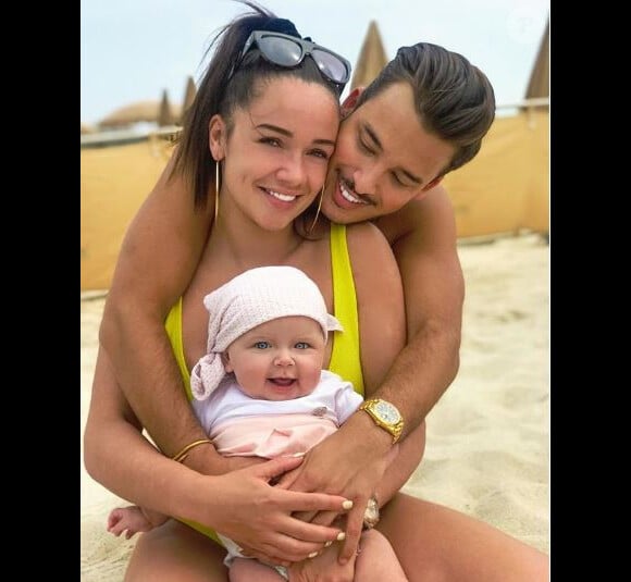 Jazz et Laurent (La Villa) avec leur fille Chelsea - Instagram, juillet 2018