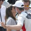 La reine Letizia d'Espagne et ses filles Leonor et Sofia ont rendu visite au roi Felipe VI à bord de son bateau Aifos au dernier jour de la 37e Copa del Rey au club nautique de Palma de Majorque le 4 août 2018.