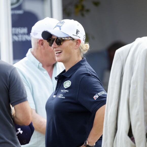 Zara Tindall (Zara Phillips) au Festival de concours complet de Gatcombe le 5 août 2018.