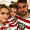 Aaron Ramsey et sa femme Colleen, déjà parents de Noah né en 2015, se préparent à accueillir des jumeaux, selon une annonce faite par Colleen le 6 août 2018 sur Instagram. Photo Instagram Noël 2017.