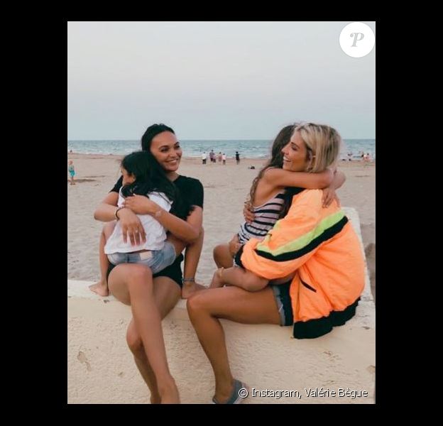 Alexandra Rosenfeld et Valérie Begue avec leurs filles - Instagram, 8 août 2018