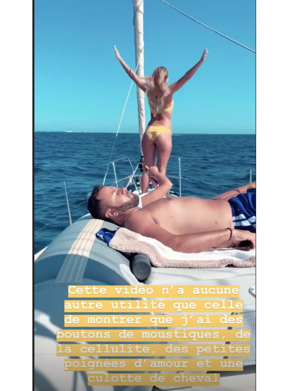 Camille Cerf assume ses "défauts" sur Instagram, le 12 août 2018.