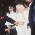 Madonna dans la peau de Marilyn Monroe avec Michael Jackson, 1991.