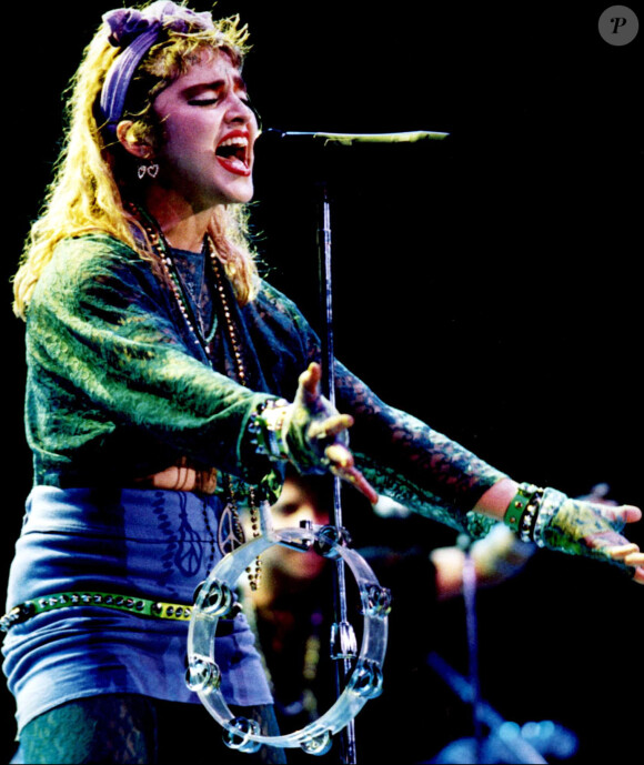 Madonna icône mode des années 1980, à Toronto en 1985.