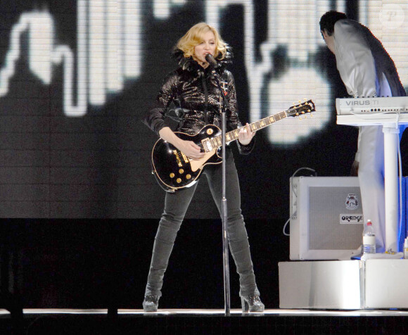 Madonna lors de son "Confessions World Tour" à New York, en 2006.