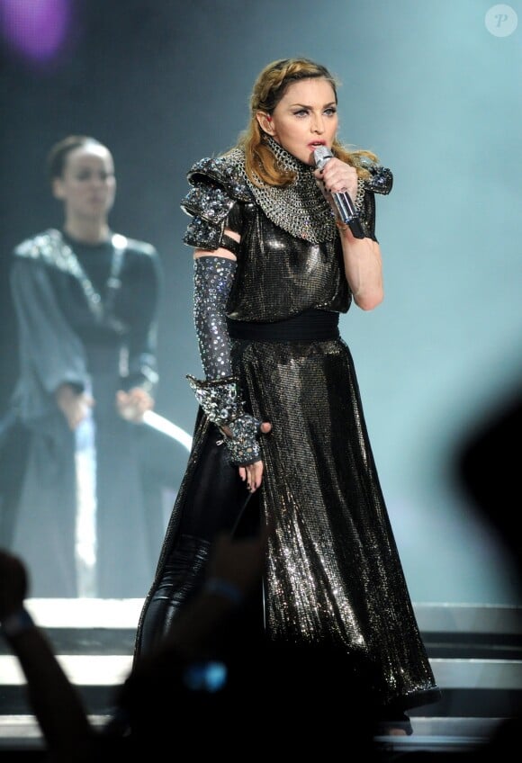 Madonna lors de son "MDNA World Tour" à Tel Aviv en 2012.