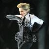 Madonna en corset revisité par Jean Paul Gaultier lors de son "MDNA Tour" à New York, en 2012.