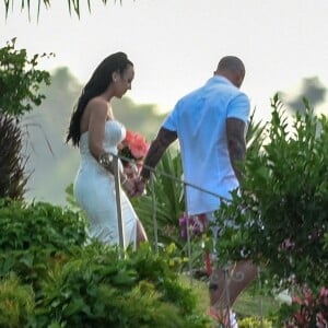 Exclusif - Jeremy Bieber épouse Chelsey Rebelo-Bieber à Montego Bay en Jamaïque, le 19 février 1918