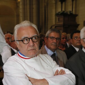 Alain Ducasse - Obsèques de Joël Robuchon en la cathédrale Saint-Pierre de Poitiers le 17 août 2018. © Patrick Bernard / Bestimage