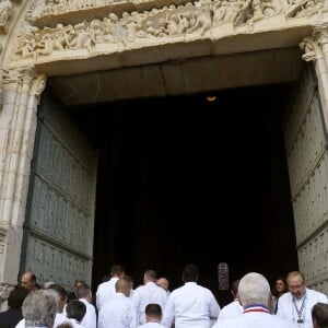 Illustration - Obsèques de Joël Robuchon en la cathédrale Saint-Pierre de Poitiers le 17 août 2018. © Patrick Bernard / Bestimage Funerals of chef Joel Robuchon in Poitiers, France on august 17th 201817/08/2018 - Poitiers