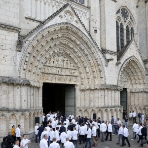 Illustration - Obsèques de Joël Robuchon en la cathédrale Saint-Pierre de Poitiers le 17 août 2018. © Patrick Bernard / Bestimage