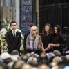 Des proches de la Joël Robuchon - Obsèques de Joël Robuchon en la cathédrale Saint-Pierre de Poitiers le 17 août 2018.