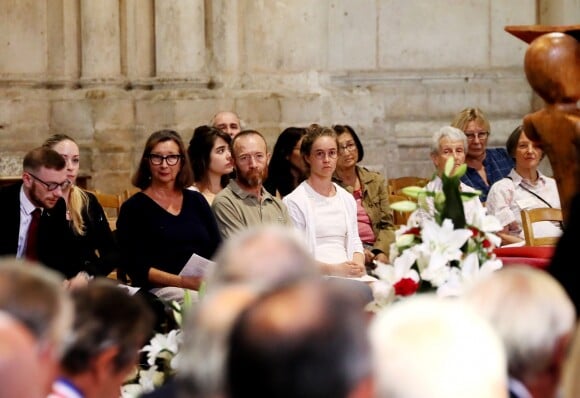 La famille et les proches - Obsèques de Joël Robuchon en la cathédrale Saint-Pierre de Poitiers le 17 août 2018. © Patrick Bernard / Bestimage