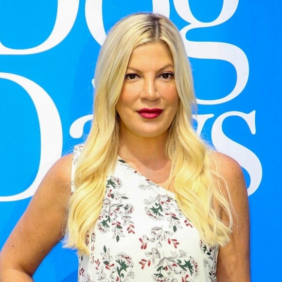 Tori Spelling à la première de "Dog Days" au Atrium à Westfield Century City à Los Angeles, le 5 août 2018.