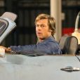 Brad Pitt sur le tournage du film "Once Upon A Time in Hollywood" à Los Angeles. Le 23 juillet 2018