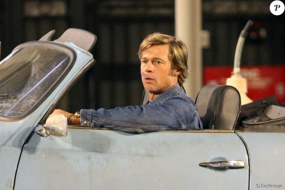 Brad Pitt Films Et Programmes Tv Brad Pitt sur le tournage du film Once Upon A Time in Hollywood à Los