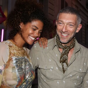 Tina Kunakey et son compagnon Vincent Cassel à la soirée Jean-Paul Gaultier "Scandal Discothèque" Party organisée à la Fondation Dosne-Thiers à Paris, le 4 juillet 2018. © Denis Guignebourg/Bestimage