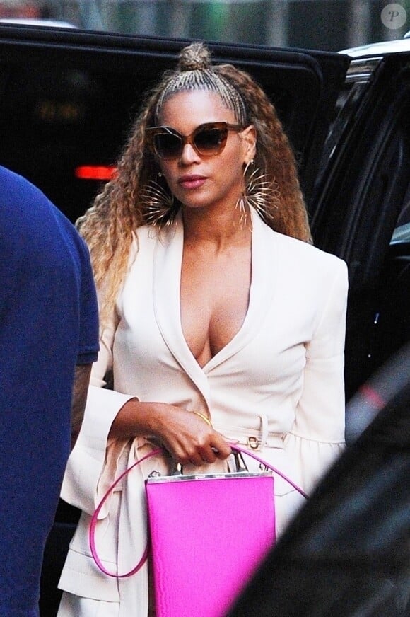 Exclusif - Beyoncé et son mari Jay-Z sont allés diner en amoureux à New York, le 6 août 2018