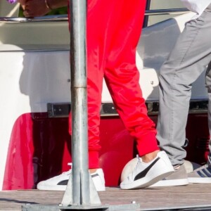 Jay-Z et Beyoncé sont allés découvrir en bateau le Lac de Côme en Italie le 7 juillet 2018