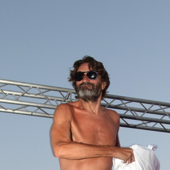 Exclusif - Frédéric Beigbeder, parrain du "Little Festival", à Capbreton, le 1er août 2018.