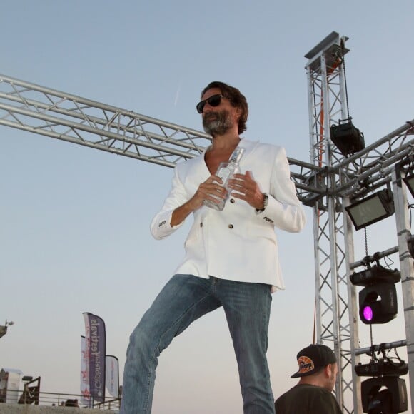 Exclusif - Frédéric Beigbeder, parrain du "Little Festival", à Capbreton, le 1er août 2018.