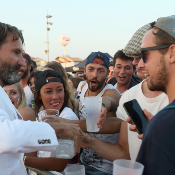 Exclusif - Frédéric Beigbeder, parrain du "Little Festival", à Capbreton, le 1er août 2018.