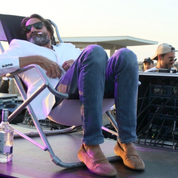 Exclusif - Frédéric Beigbeder, parrain du "Little Festival", à Capbreton, le 1er août 2018.