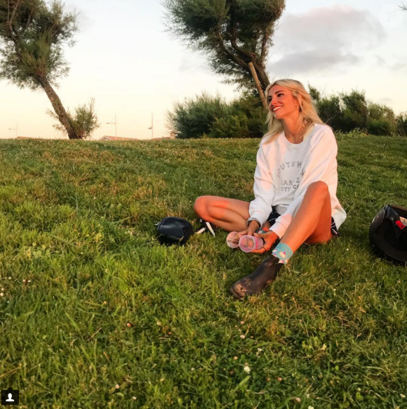 Alexandra Rosenfeld (Miss France 2006) en vacances à Biarritz - Instagram, 21 juillet 2018