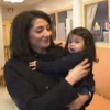 Jeannette Bougrab dans "Thé ou café", présenté par Catherine Ceylac, dimanche 24 septembre 2017. Jeannette et sa fille May.